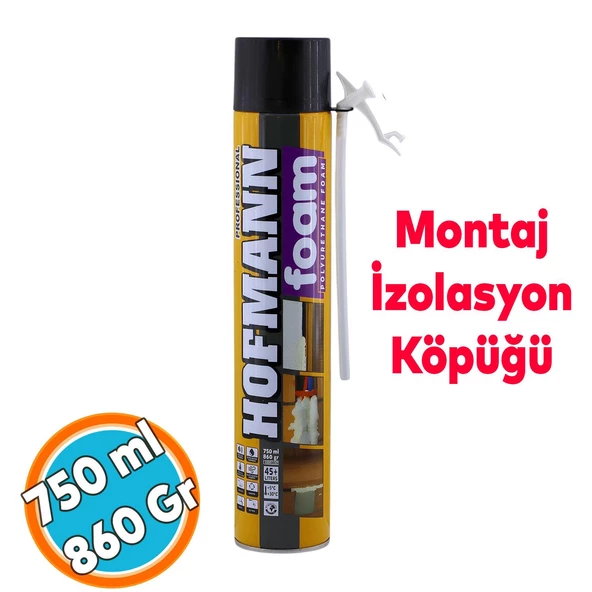 Pipetli Montaj Köpüğü Profesyonel Dolgu İzolasyon Poliüretan Köpük Kapı Pencere Duvar Yalıtım 750 ml ürün görseli 1