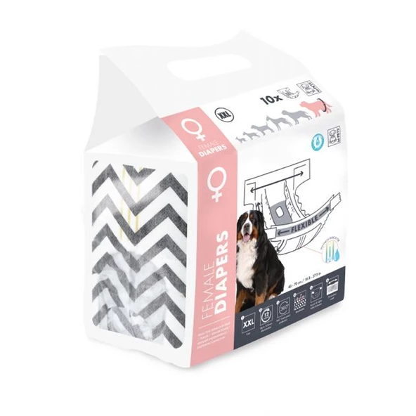 10116699 M-Pets Dişi Köpekler İçin Külot 10 lu XXlarge ürün görseli 1