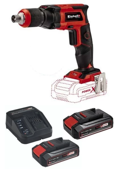 Einhell TE-DY 18 2X2.5AH Akülü Alçıpan Vidalama ürün görseli 1