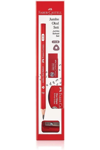 Faber Castell Okul Kalemi Seti Jumbo 5244000025000 ürün görseli 1