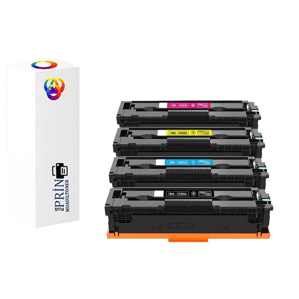 HP 128A-HP ColorLaserjet CP1525 Muadil Toner Set 4 Renk ürün görseli 1