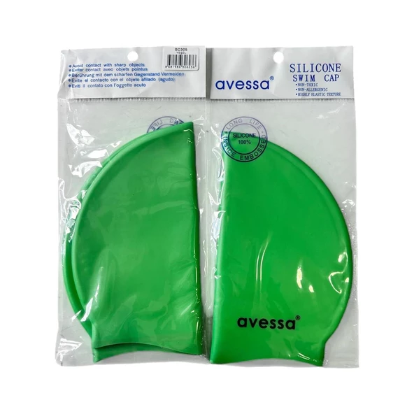 Avessa Slicone Swim Cap   SC305 Yeşil ürün görseli 1