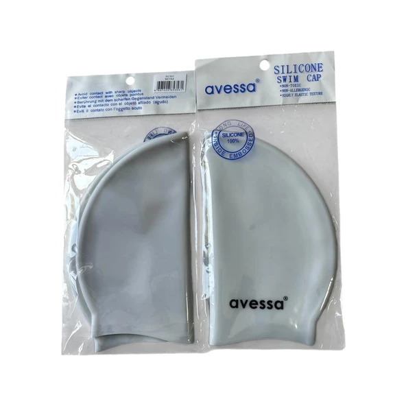 Avessa Slicone Swim Cap   SC301 Beyaz ürün görseli 1