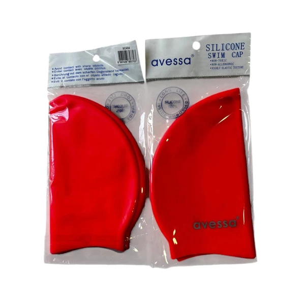 Avessa Slicone Swim Cap   SC404 Açık Kırmızı ürün görseli 1
