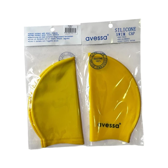 Avessa Slicone Swim Cap   SC807 Sarı ürün görseli 1