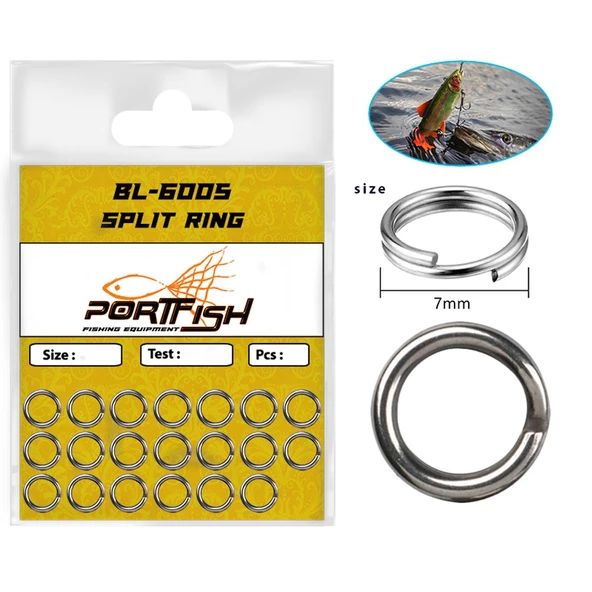 Portfish BL-6005 20 Adet Halka  7 mm / 15 kg ürün görseli 1