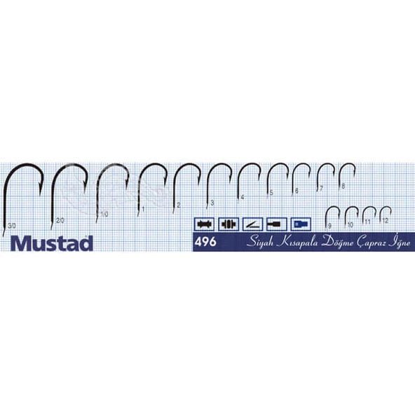 Mustad 496 50 Adet Olta İğnesi  2 No - Resim 3