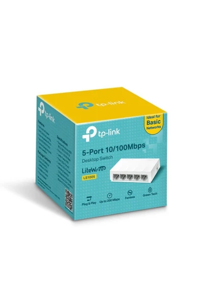 TP-LINK Ls1005 5-port 10/100mbps Desktop Switch - Resim 5