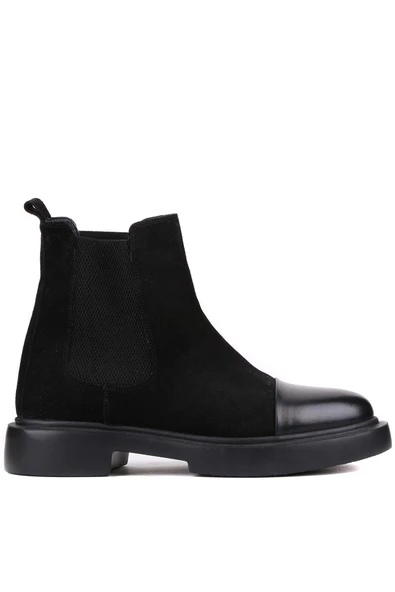 Shoetyle - Siyah Süet Deri Erkek Chelsea Bot 250-080 ürün görseli 1