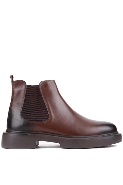Shoetyle - Kahverengi Deri Erkek Chelsea Bot 250-082 ürün görseli 1