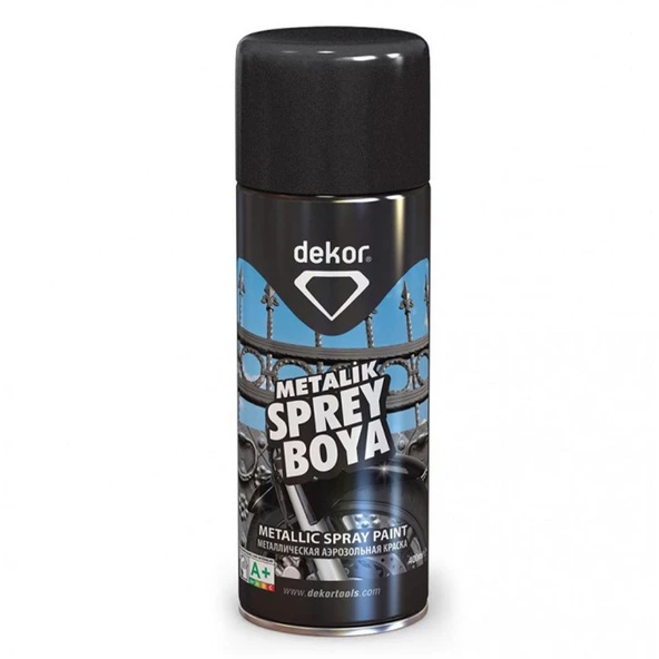 Sprey Boya Akrilik Efektli Metalik Siyah 400 ML ürün görseli 1
