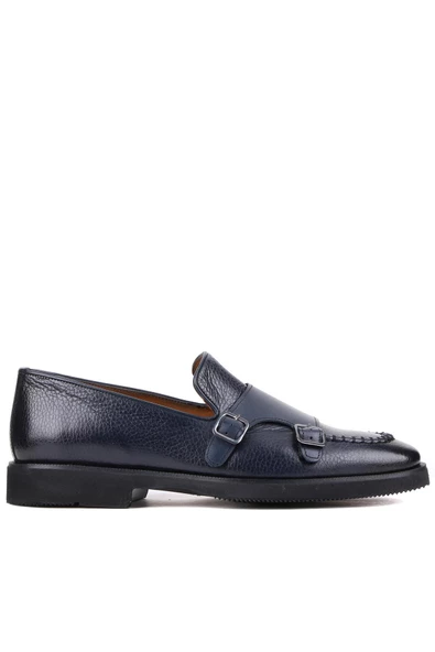 Shoetyle - Lacivert Deri Tokalı Erkek Klasik Ayakkabı 250-2750 ürün görseli 1