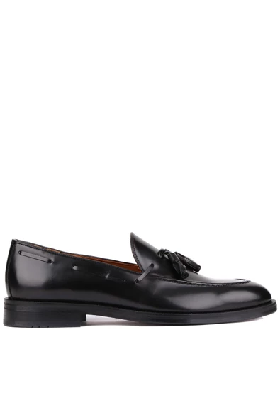 Shoetyle - Siyah Açma Deri Püsküllü Erkek Klasik Ayakkabı 250-7951 ürün görseli 1