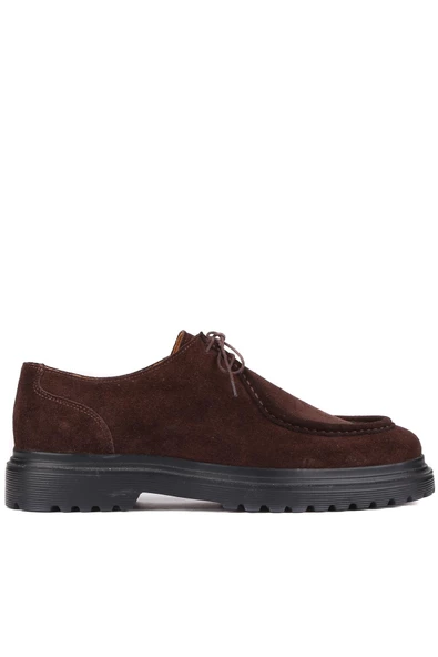 Shoetyle - Kahverengi Süet Deri Bağcıklı Erkek Günlük Ayakkabı 250-1617 ürün görseli 1