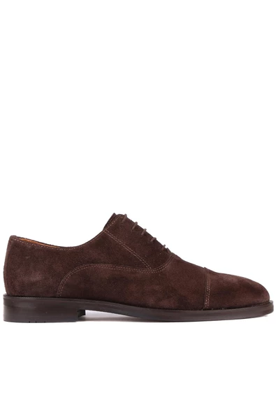 Shoetyle - Kahverengi Süet Bağcıklı Erkek Klasik Ayakkabı 250-2030 ürün görseli 1