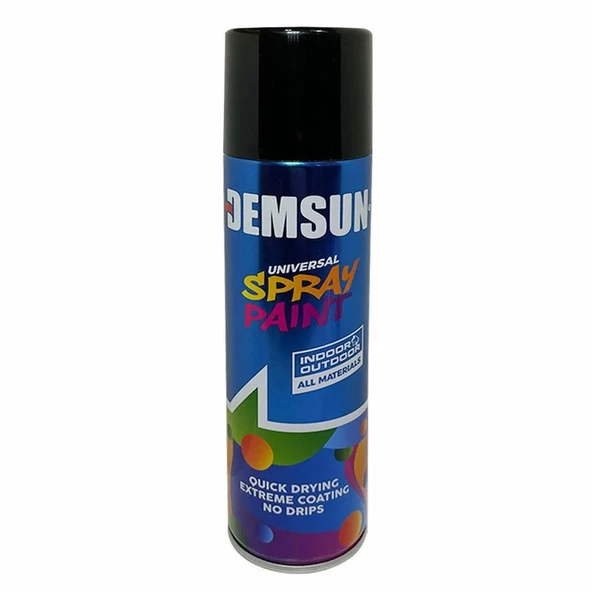 Sprey Boya Akrilik Efektli Parlak Siyah 200 ml RAL9005 ürün görseli 1