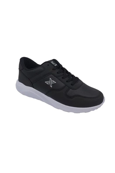 Luttoon 4039-24 Deri Anatomik Hafıza Taban Kadın Sneaker Siyah Beyaz ürün görseli 1