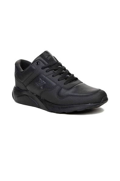 Luttoon 4039-24 Deri Anatomik Hafıza Taban Erkek Sneaker Siyah Füme ürün görseli 1