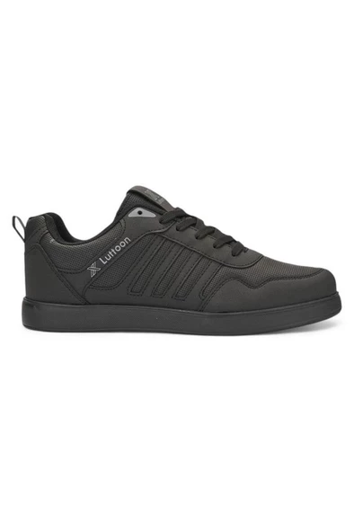 Luttoon 4189-24 Deri Anatomik Hafıza Taban Erkek Sneaker Siyah Füme ürün görseli 1