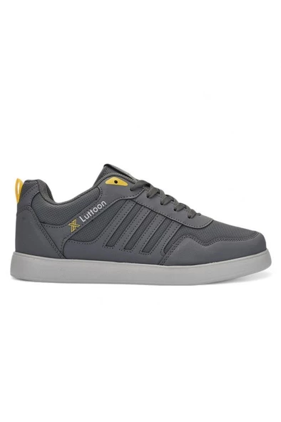 Luttoon 4189-24 Deri Anatomik Hafıza Taban Kadın Sneaker Füme Sarı ürün görseli 1