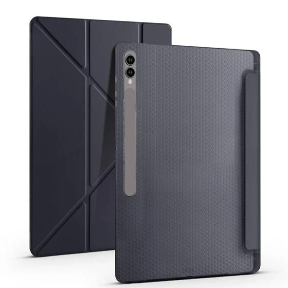 Tab S10 Ultra (X920) / S9 Ultra (X910) / Tab S8 Ultra Uyumlu Kılıf Kalem Bölmeli Standlı Smart Cover ürün görseli 1
