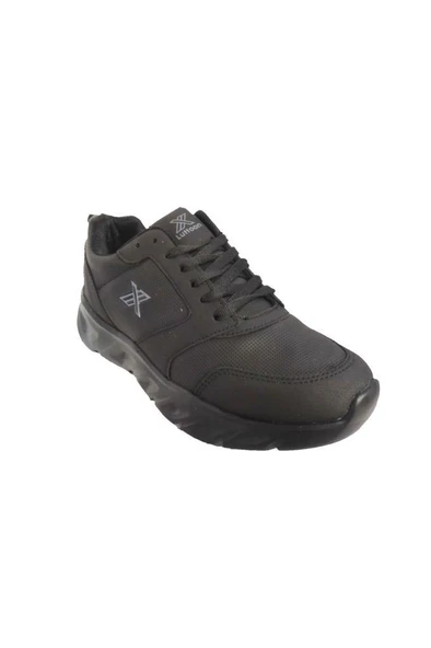 Luttoon 4154-24 Deri Anatomik Hafıza Taban Kadın Sneaker Siyah Füme ürün görseli 1