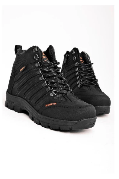 Dakırs 116-24 Deri Outdoor Kürklü Fermuarlı Erkek Bot ürün görseli 1
