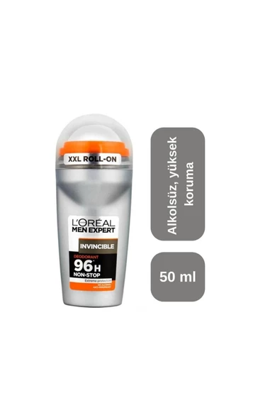 L'Oreal Men Expert Invincible Anti Perspirant Erkek Roll On 50ml ürün görseli 1