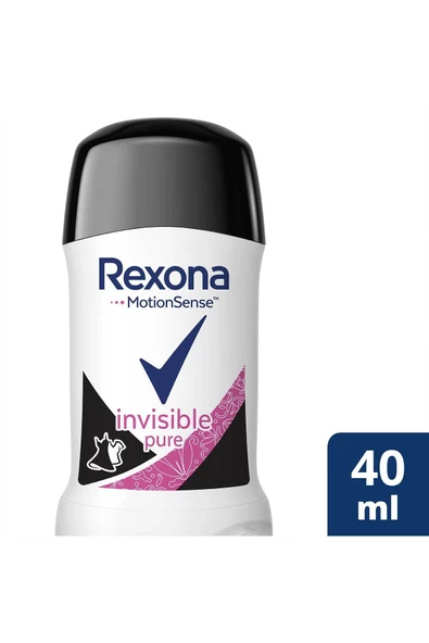 Rexona Kadın Stick Deodorant Invisible Pure 40 ml - Resim 4