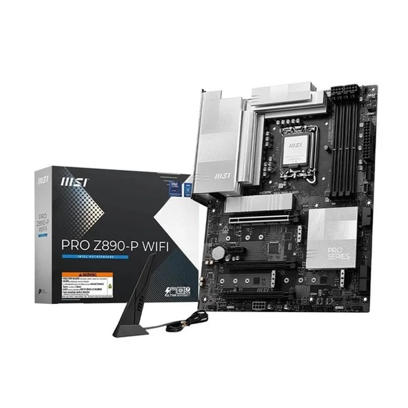 MSI PRO Z890-P WIFI-7 DDR5 THUNDERBOLT-HDMI-DP PCIE 5.0 1851P ATX ürün görseli 1