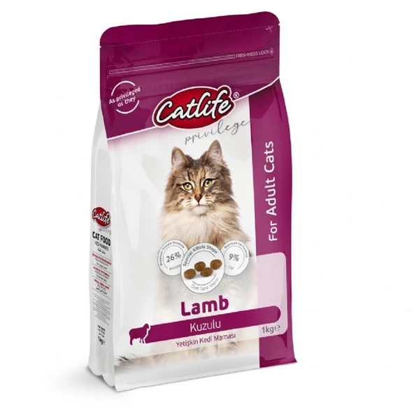 CLFD11-Catlife Kuzulu Yetişkin Kedi Maması 1 Kg ürün görseli 1