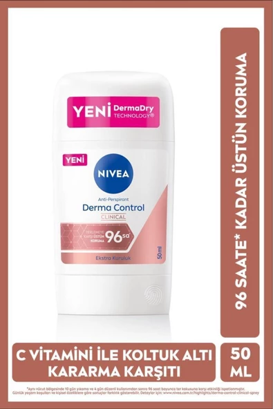Nivea Derma Control Clinical Stick Deodorant 50 ml - Resim 7