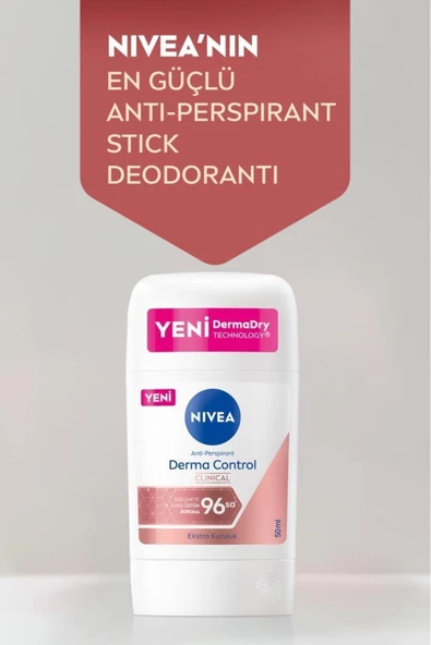 Nivea Derma Control Clinical Stick Deodorant 50 ml ürün görseli 1