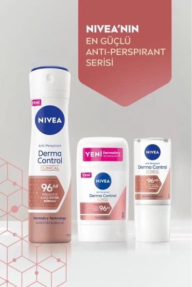 Nivea Derma Control Clinical Stick Deodorant 50 ml - Resim 5