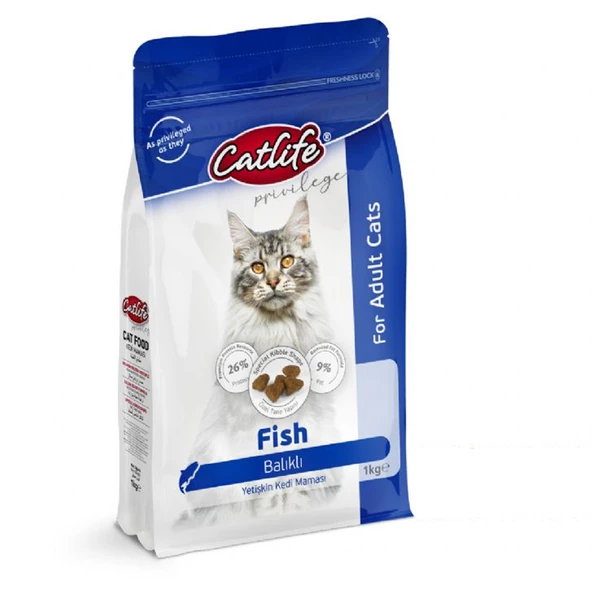 CLFD09-Catlife Balıklı Yetişkin Kedi Maması 1 Kg ürün görseli 1