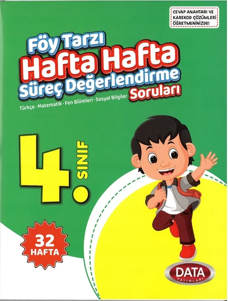 4.Sınıf Föy Tarzı Hafta Hafta Süreç Değerlendirme Soruları (32 Hafta) ürün görseli 1