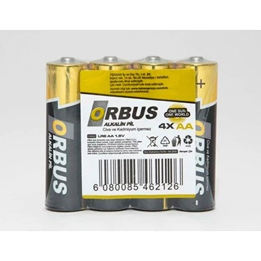 Orbus kalem pil alkalin 4 lü ürün görseli 1