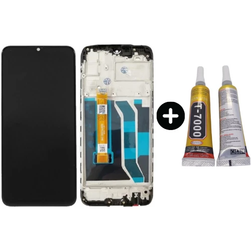 Realme 5i Uyumlu Çıtalı Lcd Ekran Dokunmatik + B7000 ürün görseli 1