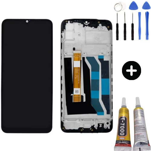 Realme 5 Uyumlu Çıtalı HK Lcd Ekran Dokunmatik + Montaj Seti ürün görseli 1