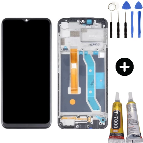 Realme C11 Rmx2185 Uyumlu Çıtalı HK Lcd Ekran Dokunmatik + Montaj Seti ürün görseli 1
