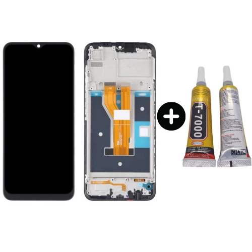 Realme C11 2021 Uyumlu Çıtalı Servis Lcd Ekran Dokunmatik + B7000 ürün görseli 1