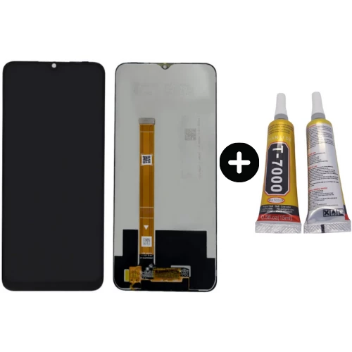 Realme C21y Uyumlu HK Lcd Ekran Dokunmatik + B7000 ürün görseli 1