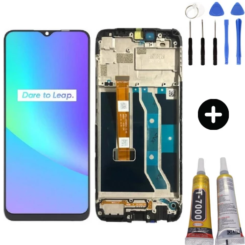 Realme C25 Uyumlu Çıtalı OLED Lcd Ekran Dokunmatik + Montaj Seti ürün görseli 1