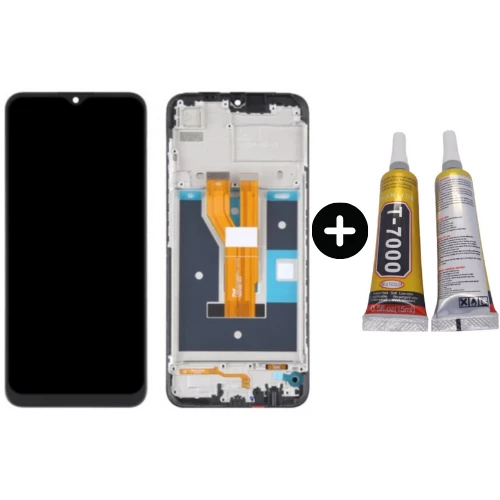 Realme C21 Uyumlu Çıtalı A Kalite Lcd Ekran Dokunmatik + B7000 ürün görseli 1