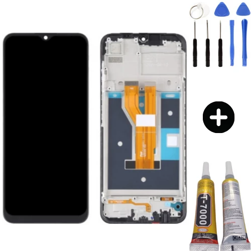 Realme C21 Uyumlu Çıtalı OLED Lcd Ekran Dokunmatik + Montaj Seti ürün görseli 1