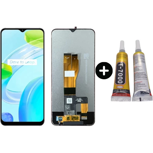 Realme C30 Uyumlu OLED Lcd Ekran Dokunmatik + B7000 ürün görseli 1