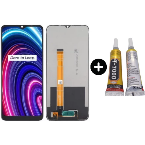Realme C25y Uyumlu HK Lcd Ekran Dokunmatik + B7000 ürün görseli 1