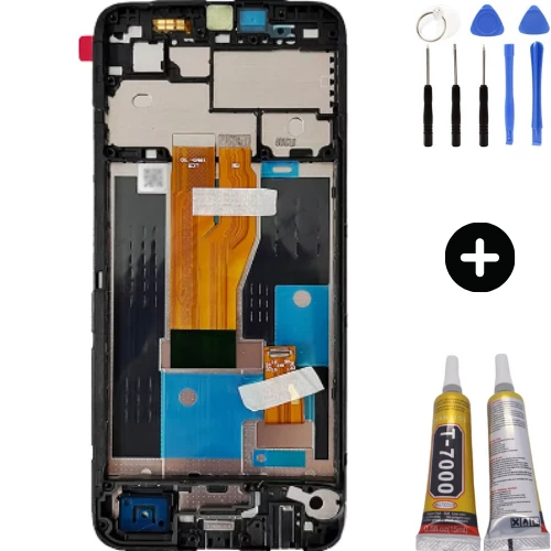 Realme C30 Uyumlu Çıtalı Servis Lcd Ekran Dokunmatik + Montaj Seti ürün görseli 1