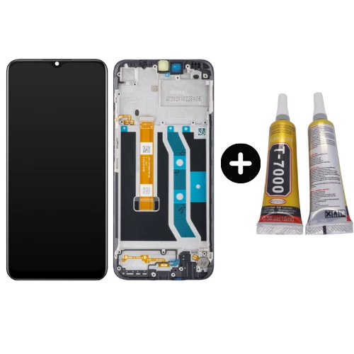 Realme C25y Uyumlu Çıtalı HK Lcd Ekran Dokunmatik + B7000 ürün görseli 1
