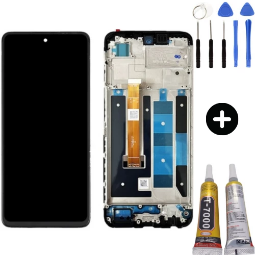 Realme C55 Uyumlu Çıtalı Lcd Ekran Dokunmatik + Montaj Seti ürün görseli 1